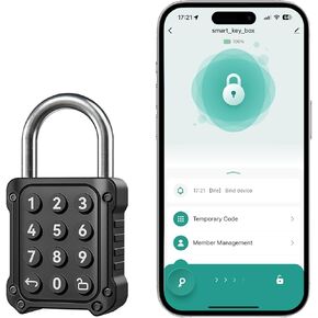 قفل NexusLab المختلط، قفل الخزانة وقفل خزانة الصالة الرياضية مع تطبيق TUYA، أمان عالي، تصنيف IP67، سبائك الزنك المضادة للتآكل، مثالي لخزانة الصالة الرياضية/المدرسة، آمن للخصوصية in Kuwait
