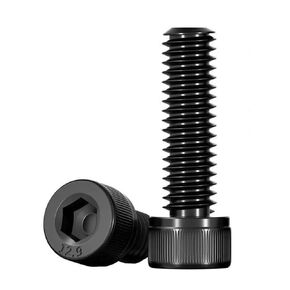 Junter 50 قطعة M3.5 x 20 مللي متر أسود سبائك الصلب الصف 12.9 ألين بقع عرافة المقبس غطاء رأس مسامير DIN912 in Kuwait