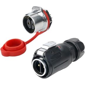 LP-24 Aviation 35A and Socket Threaded Tightening 2-core Gold-plated Male and Female Pin Industrial Connector(Single hole female seat) in Kuwait