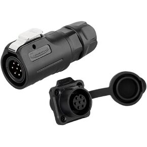 LP12 miniature aviation and socket 5 holes 8 core IP68 industrial 3A connector(Flange female seat) in Kuwait