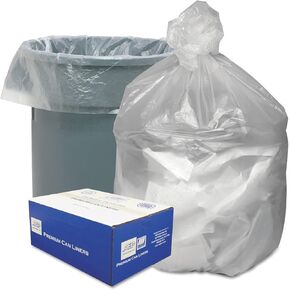 Good 'n Tuff GNT3860 High Density Waste Can Liners, 55-60gal, 12 Microns, 38x58, Natural, 200/Carton in Saudi Arabia