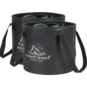 Outdoor Collapse Pro Foldable Water Bucket‌ – Your Ultimate Companion for Outdoor Adventures! (Black, 10L) in Kuwait