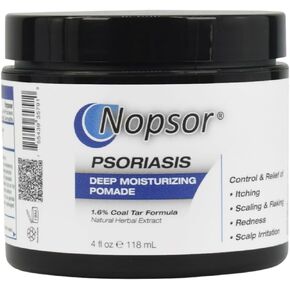 Psoriasis DEEP MOISTURIZING Pomade (Cream) - 4 Oz -1.6% Coal Tar Calms Skin While Softening Scales and plaques - Salicylic Acid exfoliates Skin in Saudi Arabia