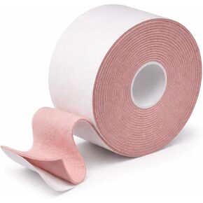 شريط موليسكين للأقدام مقاس 2 بوصة × 15 قدم - موليسكين للبثور، بكرة حماية شديدة التحمل من البثور، بطانة قدم لاصقة ناعمة للمشي لمسافات طويلة والجري وأحذية العمل وتخفيف مسامير القدم والبقع الساخنة in Kuwait