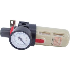 فلتر هواء هوائي + منظم ضغط BFR2000/3000/4000 1/4 3/8 1/2 بوصة مع فلتر تصريف يدوي بمقياس (عنصر بلاستيكي، 3/8 بوصة) in Kuwait