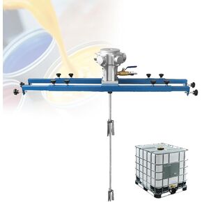 محرض هواء IBC، محرض هواء IBC سعة 265 جالون، مع مروحة قابلة للطي، أداة خلط آلة تحريك الطلاء، 1 حصان للزوجة 1000-10000CP، لخلط الطلاء الصناعي in Kuwait