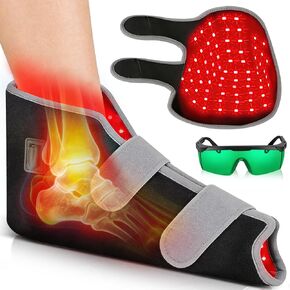 Red Light Therapy for Feet, 99 LED Red & Infrared Light Therapy Shoe Wrap with 660nm & 850nm for Foot Feet Ankle, Up to Foot Size 12 in Saudi Arabia