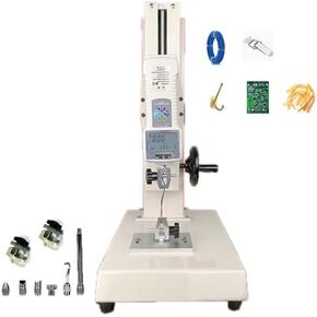 آلة اختبار الشد الرقمية 10-1000N، 5 مجسات، 300 رحلة، مقعد عمودي لكرنك اليد للمنسوجات والرياضة والأبحاث وصيد الأسماك والفراء - قياس الضغط الدقيق in Kuwait