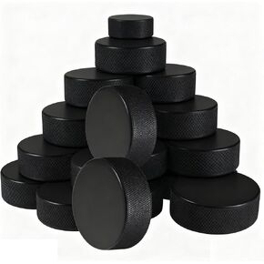 AceFox Ice Hockey Pucks for NHL-Regulation- 6oz, 3" Diameter x 1" Thick - 24-Pack Practice Pucks for Training & Games in Kuwait