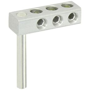 Transformer Stud Connector, 250-6 AWG Wire Range, 1/2" Copper Stud Diameter, 4" Stud Length, 0.88" Width, 1.13" Height, 3.5" Length in Kuwait