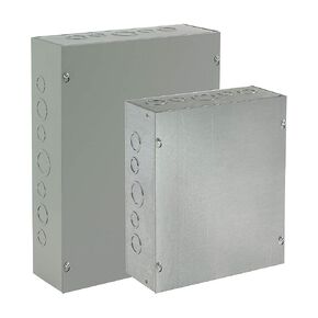 Hoffman ASE24X24X8NK Pull Box, Screw Cover, Steel, 24" x 24" x 8", Gray in Kuwait