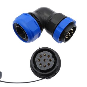 SP28 IP68 موصل الأنابيب المموجة زاوية موصلات 90 درجة الكوع 1 قطعة (24P) in Kuwait