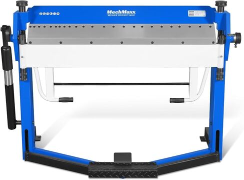 Mechmaxx 50 بوصة بمشبك القدم ومكابح الصندوق، آلة طي الصفائح المعدنية الخفيفة، زاوية الانحناء 0–135 درجة، رفع التثبيت 1.9 بوصة، عمق الصندوق 2 بوصة، الموديل PBA5014 in Kuwait