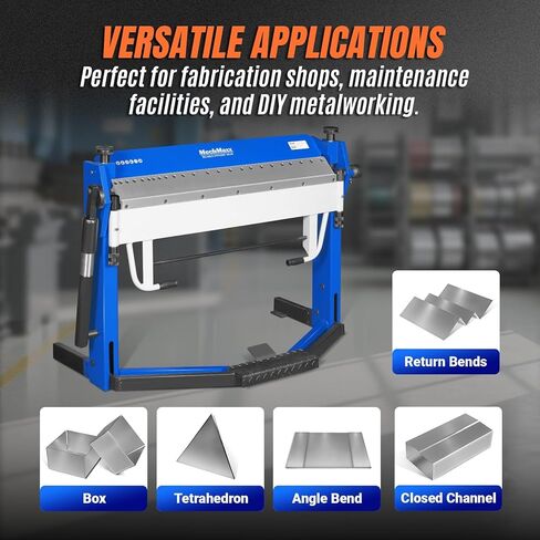 Mechmaxx 50 بوصة بمشبك القدم ومكابح الصندوق، آلة طي الصفائح المعدنية الخفيفة، زاوية الانحناء 0–135 درجة، رفع التثبيت 1.9 بوصة، عمق الصندوق 2 بوصة، الموديل PBA5014 in Kuwait