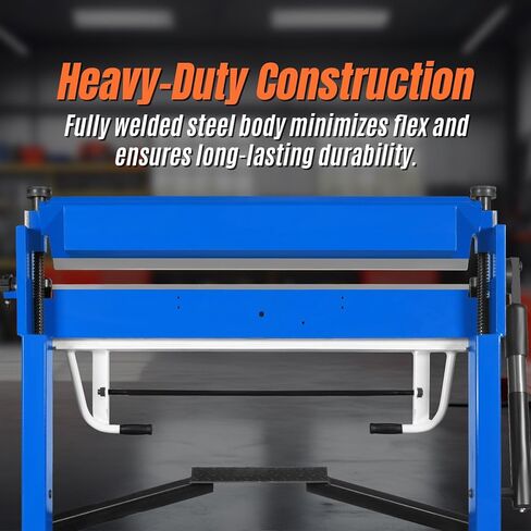 Mechmaxx 50 بوصة بمشبك القدم ومكابح الصندوق، آلة طي الصفائح المعدنية الخفيفة، زاوية الانحناء 0–135 درجة، رفع التثبيت 1.9 بوصة، عمق الصندوق 2 بوصة، الموديل PBA5014 in Kuwait