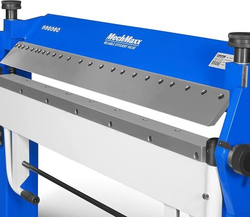 Mechmaxx 50 بوصة بمشبك القدم ومكابح الصندوق، آلة طي الصفائح المعدنية الخفيفة، زاوية الانحناء 0–135 درجة، رفع التثبيت 1.9 بوصة، عمق الصندوق 2 بوصة، الموديل PBA5014 in Kuwait