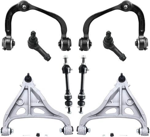 Detroit Axle - Front End 8pc Suspension Kit for 4WD Ford F-150 2005 2006 2007 2008, 4 Control Arms w/Ball Joints Upper & Lower + 2 Sway Bar Links, 2 Outer Tie Rod Ends, Replacement Base Payload Models in Saudi Arabia