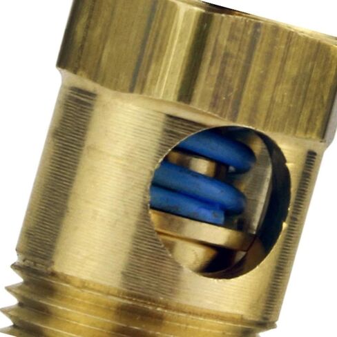 صمام منبثق لضاغط الهواء 250-38-140 - لاستبدال جزء ضاغط الهواء كونرادر SRV250-38-140 - صمام ضغط تخفيف أمان الضاغط - 140 رطل لكل بوصة مربعة 3/8 بوصة طول صمام MNPT 1-3/4 بوصة نحاس صلب ذهبي in Kuwait