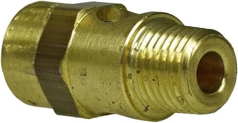 250325 صمام تخفيف ضغط أمان ضاغط الهواء - لاستبدال جزء ضاغط الهواء CAS250325 - صمام منبثق لضغط خزان الضاغط - 1/4 بوصة NPT 325 PSI 255 SCFM طول الصمام: 1-3/4 بوصة أصفر in Kuwait