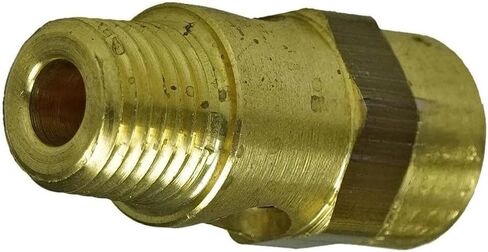 250325 صمام تخفيف ضغط أمان ضاغط الهواء - لاستبدال جزء ضاغط الهواء CAS250325 - صمام منبثق لضغط خزان الضاغط - 1/4 بوصة NPT 325 PSI 255 SCFM طول الصمام: 1-3/4 بوصة أصفر in Kuwait