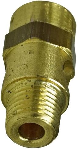 250325 صمام تخفيف ضغط أمان ضاغط الهواء - لاستبدال جزء ضاغط الهواء CAS250325 - صمام منبثق لضغط خزان الضاغط - 1/4 بوصة NPT 325 PSI 255 SCFM طول الصمام: 1-3/4 بوصة أصفر in Kuwait