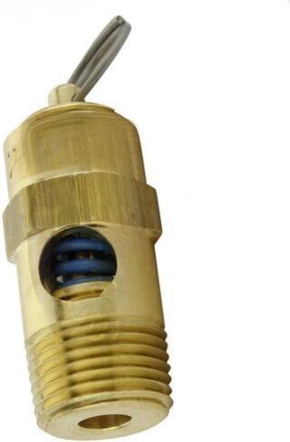 250-38-15 صمام تخفيف ضغط أمان ضاغط الهواء - لاستبدال أجزاء ضاغط الهواء Conrader SRV250-38-15 - صمام منبثق لضاغط الهواء - 15 رطل لكل بوصة مربعة 3/8 بوصة صمام MNPT L: 1-3/4 بوصة نحاس صلب ذهبي in Kuwait