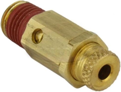 صمام إيقاف ضغط الضاغط NC25-003 - لأدوات الهواء وأجزاء ضواغط الهواء - استبدال صمام تخفيف ضغط الضاغط - قابل للتعديل 1/4 بوصة MNPT 100-150 رطل لكل بوصة مربعة الارتفاع 1-5/8 بوصة الوزن 1.5 أونصة in Kuwait