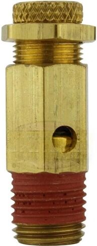 صمام إيقاف ضغط الضاغط NC25-003 - لأدوات الهواء وأجزاء ضواغط الهواء - استبدال صمام تخفيف ضغط الضاغط - قابل للتعديل 1/4 بوصة MNPT 100-150 رطل لكل بوصة مربعة الارتفاع 1-5/8 بوصة الوزن 1.5 أونصة in Kuwait