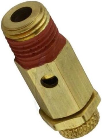 صمام إيقاف ضغط الضاغط NC25-003 - لأدوات الهواء وأجزاء ضواغط الهواء - استبدال صمام تخفيف ضغط الضاغط - قابل للتعديل 1/4 بوصة MNPT 100-150 رطل لكل بوصة مربعة الارتفاع 1-5/8 بوصة الوزن 1.5 أونصة in Kuwait