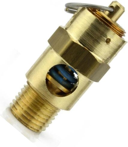 250225 Air Compressor Brass Pressure Release Valve - for Conrader Air Compressor Storage Tanks Replacement Parts - tank Safety Relief Pop Off Valve - 1/4" NPT 225 PSI 194 SCFM Valve Length: 1-3/4" in Saudi Arabia