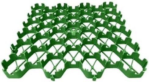 Eco-Friendly Gravel Grating Pavers (4 Grids=1m²) for Garden Landscaping, Walkways, Slope, Shed Foundation, and Parking Lots - Green (3.5cm, Pack of 20) in Saudi Arabia