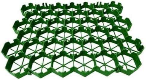 Plastic Grid Driveway Stabilizer Pavers, 4 Grids=1m² Green for Outdoor Walkways, Slopes, Garden Landscaping & Parking Lots (5cm, Set of 4) in Saudi Arabia