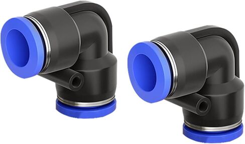 Pneumatic Air Hose Quick Connector PV4/6/8/10 Right Angle 90 Degree Plastic Elbow Bend Joint 1Pcs(蓝色PV-6) in Kuwait