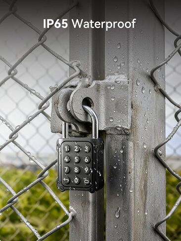 قفل NexusLab المختلط، قفل الخزانة وقفل خزانة الصالة الرياضية مع تطبيق TUYA، أمان عالي، تصنيف IP67، سبائك الزنك المضادة للتآكل، مثالي لخزانة الصالة الرياضية/المدرسة، آمن للخصوصية in Kuwait