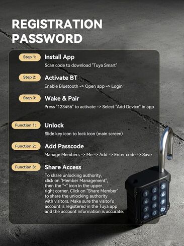 قفل NexusLab المختلط، قفل الخزانة وقفل خزانة الصالة الرياضية مع تطبيق TUYA، أمان عالي، تصنيف IP67، سبائك الزنك المضادة للتآكل، مثالي لخزانة الصالة الرياضية/المدرسة، آمن للخصوصية in Kuwait