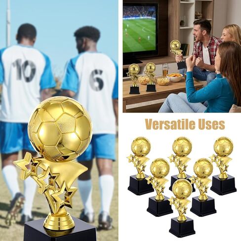 6 عبوات من جوائز كأس كرة القدم الذهبية، وجوائز كرة قدم بلاستيكية بطول 7.4 بوصة للبطولات، وجوائز الفريق، وتكريم أفضل لاعب، واحتفالات المسابقات الرياضية in Kuwait