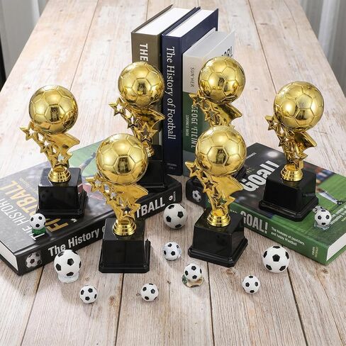 6 عبوات من جوائز كأس كرة القدم الذهبية، وجوائز كرة قدم بلاستيكية بطول 7.4 بوصة للبطولات، وجوائز الفريق، وتكريم أفضل لاعب، واحتفالات المسابقات الرياضية in Kuwait