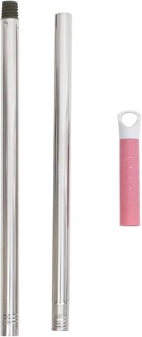 Amosfun 32.67In Stainless Steel Broom Handle Replacement Stick with Standard Threading for Floor Cleaning and Sweeping - Multi-Section Mop and Broom Pole in Saudi Arabia