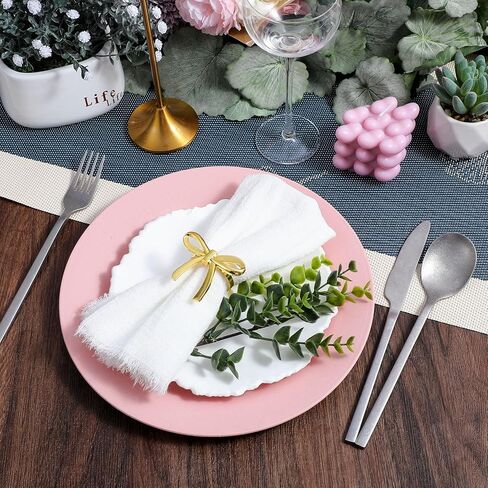 Gold Bow Napkin Rings Set of 24, Metal Butterfly Napkin Rings Bulk for Dining Christmas Bow Tie Napkins Ring Anniversary Wedding Birthday Party New Year Valentine's Day Banquet Table Decor in Saudi Arabia