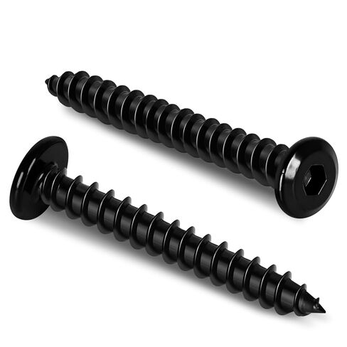 M6 × 20 مم براغي ذات غطاء رأس مسطح، براغي خشبية غاطسة، 304 فولاذ مقاوم للصدأ 18-8، محرك ألين سداسي، لمسة نهائية سوداء، 25 قطعة in Kuwait