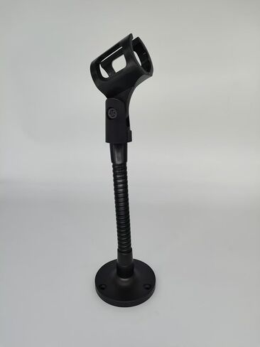 Microphone Stand for Podium Wall Mount with Flexible Gooseneck Arm 6inch Counterweight Base,Desk&Table Stands Multi-function DIY Holding Mic,Phone, Make-up Mirror Male 5/8&Female5/8 in Black. in Saudi Arabia