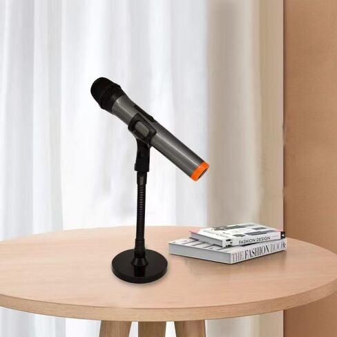 Microphone Stand for Podium Wall Mount with Flexible Gooseneck Arm 6inch Counterweight Base,Desk&Table Stands Multi-function DIY Holding Mic,Phone, Make-up Mirror Male 5/8&Female5/8 in Black. in Saudi Arabia