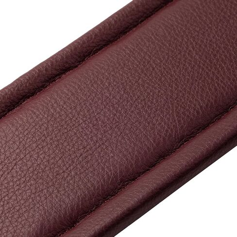 Levy's Leathers 3" Wide Amped Leather Series Guitar Strap with Foam Padding, Burgundy, (M26PD-BRG-BRG) in Kuwait