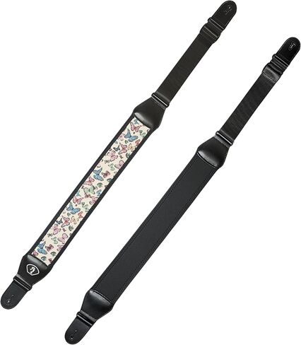 rockyou Zero-Gravity Stretch Guitar Strap -Special Butterfly Edition -Ergonomic Decompression Belt with Pick Holder -Fits All Guitars in Saudi Arabia