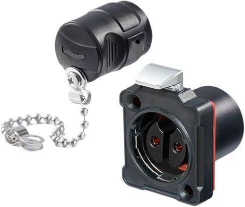 Locking wire plastic BD24 2-core industrial equipment portable 25A power crimping connector aviation(Plastic flange female seat) in Saudi Arabia