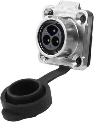 3-pin LP-16 connector female male metal flange box installation aviation socket(Flange reverse installation) in Kuwait