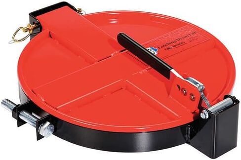 PIG Latching Drum Lid | For 5 to 16 Gal Steel Drums | Bolt-Ring | 21" L x 15" W x 4.38" H | Red | DRM167-RD in Saudi Arabia