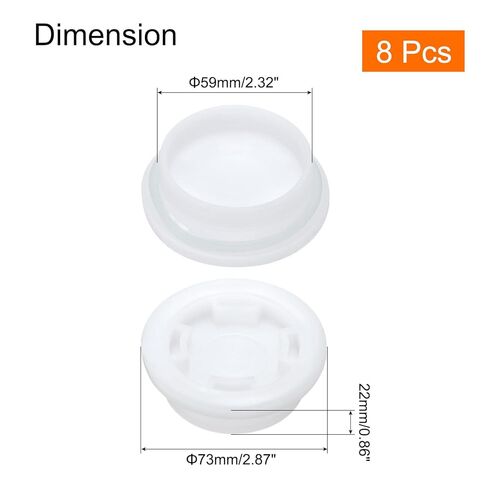 uxcell 8Pcs Bung Cap, 2'' Plastic Bung Hole Caps, Fine Thread Drum Bung Hole Cap for 55 Gallon Plastic Drums, Fuel Tank, Household Bucket Caps and Oil Tank in Saudi Arabia