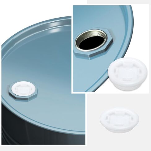 uxcell 8Pcs Bung Cap, 2'' Plastic Bung Hole Caps, Fine Thread Drum Bung Hole Cap for 55 Gallon Plastic Drums, Fuel Tank, Household Bucket Caps and Oil Tank in Saudi Arabia