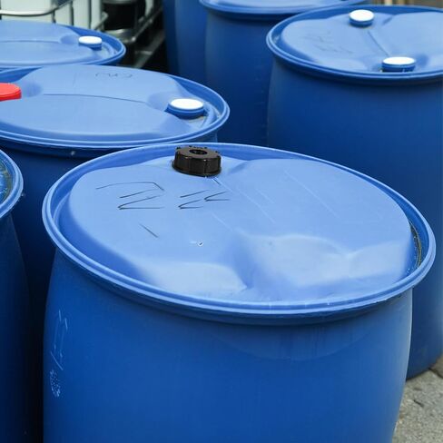 UKCOCO 4pcs Black Lid with Dual 1/2" Center Hole, Plastic Chemical Drum Cap for Liquid Storage, Rainwater Tank, and Industrial Tote Accessories in Saudi Arabia